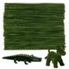 Caydo 100 Pieces Army Green Pipe Cleaners for Crafts