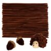 Caydo 100 Pieces Dark Brown Pipe Cleaners Craft