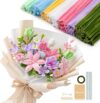Caydo 500 Pieces Pipe Cleaner Flower Kit, Macaron Color