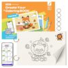 Caydo Coloring Book for Kids with APP Color Guide for Kids Ages 4-8
