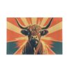CEBUGI Highland Cattle Retro Puzzle 1000 Pieces Jigsaw Puzzles for Adults