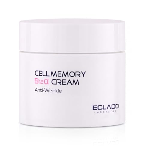 Cell Memory B12α Cream, Vitamin B12 Facial Moisturizer with Plant Complex Extracts/MultiEX BSASM Plus/Lightweight Shape-Memory Pink Pudding Texture/Nourishing Hydration for Soft/Healthy-Looking Skin