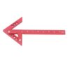 Center Gauge Aluminum Alloy Line Ruler 100mm 3.94in Range 1mm Scale Measuring Scribing Tool for Woodworking Drawing 45 90 Degree Angle Vertical Lines Finding Circle Centers