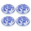 Ceramic Ink Pad 30g Chinese Style 4pcs Red for Calligraphy Training