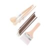 Ceramic Painting Brush Set 11 Styles Wool Wood Glaze Brushes