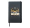 Certified Bookworm Reading Library Reader Hardcover Journal, Black