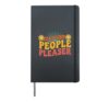 Certified People Pleaser Introvert Personality Hardcover Journal, Black