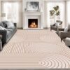 CERYUEE 6'X9' Colorful Area Rug Washable Living Room Rug Soft Rainbow Rug