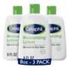 Cetaphil Moisturizing Face & Body Lotion, Sensitive Skin, 8 oz, 3 ct (Pack of 6)