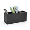 Cewomuc Walnut Wood Pen Holder for Desk with 3 Slots