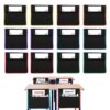 Chair Pocket Organizer, 12 Pieces Classroom Storage Seat Bag