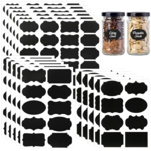 Chalkboard Labels, 244 Pcs Chalk Labels for Glass Jars