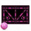 Champhox Size 4 Pink Soccer Ball & Soccer Training Mat Set