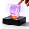CHANGLKJ Coil Plasma Cup, Touch Activated Electric Arc with Exciter Base, Plasma Cup Shaped Light, for Drinks, Cool Science Gadget, Unique Novelty Gift, Party Decor, Follows Movement of Finger