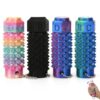 CHAOGOHUI Engraved Spiky Fidget 4-Pack, 360° Spin Pain Stim Sensory Roller with Letters & Checkmark Symbols, 3D Printed Keychain Set for Anxiety Relief & ADHD Focus Aid