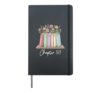 Chapter 50 Book Lover Fifty Years Old 50th Birthday Floral Hardcover Journal, Black