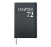 Chapter 72 A New Chapter 72nd Birthday Hardcover Journal, Black
