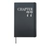 Chapter 77 A New Chapter 77th Birthday Hardcover Journal, Black