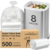 Charmount Medium Trash Bags 6-8 Gallon - 500 Count Super Value Bulk Pack