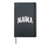 Checkered Baseball Mama Sports Mom Game Day Mother's Day Hardcover Journal, Black