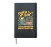Check Out My Bed This Is Where The Magic Happens Hardcover Journal, Black