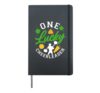 Cheer Cheerleading St Patricks Day One Lucky Cheerleader Hardcover Journal, Black