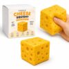 Cheese Squishy Toy, Soft Slow Rising Original Sensory Food Squishy Fidget Toy, Cute Squeeze Toy for Adults, Portable Fidget for Office Home Travel