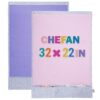 CHEFAN 2 PCS Felt Board for Toddlers Large Flannel Board for Wall, Felt Stories Learning Board with 2 Storage Pocket for Preschool Classroom and Daycare, 32 * 22 Inch, Pink and Purple