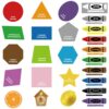 CHEFAN Felt Shape and Color Matching Game Set for Toddlers, Shape Sorter & Color Recognition, Shape Puzzles Learning Sorting Toys, Educational Montessori Toy for Preschool, 3+ Years Old Kids