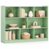 CHEFJOY 8-Cube Kids Bookshelf and Toy Storage Organizer,Green