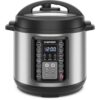 Chefman 13-in-1 Electric Pressure Cooker, 6-Quart Multicooker with Touchscreen Controls, Slow Cooker, Steamer, Sauté, Soup, Chili, Delay Start & Keep Warm, Stainless Steel