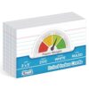 Chell Heavyweight Index Cards 3x5, 200 Count, White Color, Ruled