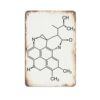 Chemistry Formula Tin Sign Science Lab Wall Decor (12X8 IN)
