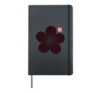 Cherry Blossom Sakura Japanese Flower Kanji Hardcover Journal, Black