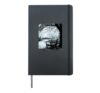 Cherry Blossoms B&W Sakura Photo Spring Park Bench Japan Hardcover Journal, Black