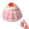 Cherry Cream Cake Squishy Toy,Realistic Slow Rising Squeeze Toy,Soft Sensory Fidget Toy for Stress & Anxiety Relief,Slow Rising Squeeze Stress Relief Cherry Gift for Adults Desk Decor