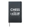 Chess Because Murder Is Wrong Funny Joke Quote Hardcover Journal, Black