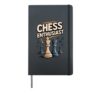 Chess Enthusiast Chess Player Chess Board Checkmate Hardcover Journal, Black