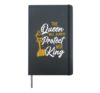 Chess Player Chess Piece Vintage Queen King Hardcover Journal, Black