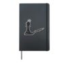 Chess with Dramatic Shadows Hardcover Journal, Black