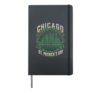 Chicago St Patricks Day with Clover and Skyline Hardcover Journal, Black