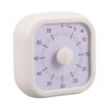 CHICAMPERA Timer and Distraction-Free Learning for Efficient Time Management Visual Timer with Loud Alarm and 60 Minute Countdown, Abs Material, 3.54 Inch White for Classroom Management