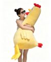 Chicken Stuffed Animal,Super Soft Animal Plush Pillow,Yellow,55inch/140cm