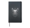 Chihuahua Goth Clown Spooky Halloween Gothic Dog Hardcover Journal, Black