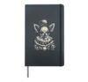 Chihuahua Goth Clown Spooky Halloween Victorian Gothic Dog Hardcover Journal, Black