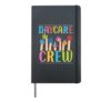 Childcare Daycare Provider Teacher Babysitter Daycare Crew Hardcover Journal, Black