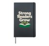 Childhood Literacy Awareness Reading Saves Lives Reader Hardcover Journal, Black