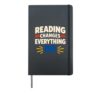 Childhood Literacy Awareness Reading Saves Lives Reader Hardcover Journal, Black