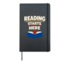 Childhood Literacy Awareness Reading Saves Lives Reader Hardcover Journal, Black