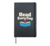 Childhood Literacy Awareness Reading Saves Lives Reader Hardcover Journal, Black